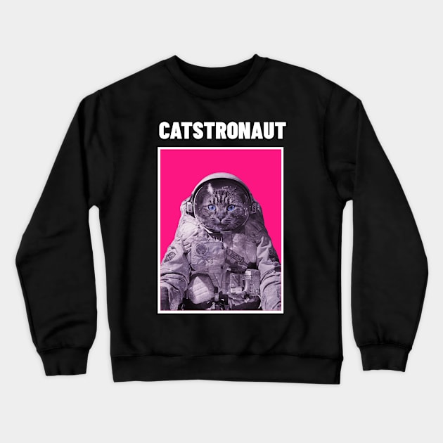 Catstronaut Crewneck Sweatshirt by Siddhi_Zedmiu